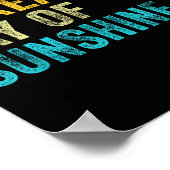 I'm A Freaking Ray Of Sunshine Funny Sarcastic Vin ポスター (角)