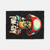 I'm A Fun-guy' - Amusing Mushroom Enthusiast's Fun フリースブランケット (正面(横))