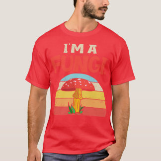 Im A Fungi Mycologistキノコのハンターフォレストビオロ Tシャツ