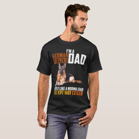 Im A German Shepherd Dad Tシャツ (正面フル)