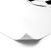 I'm a Girl with Goals Soccer print / poster ポスター (角)