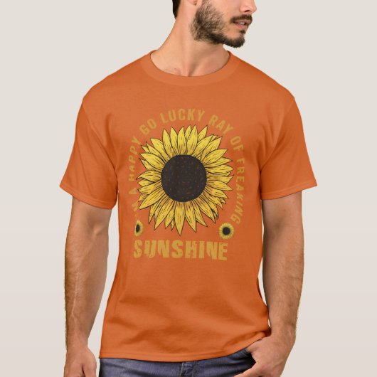 Im A Happy Go Lucky Ray Of Freaking SunShine retro Tシャツ (正面)