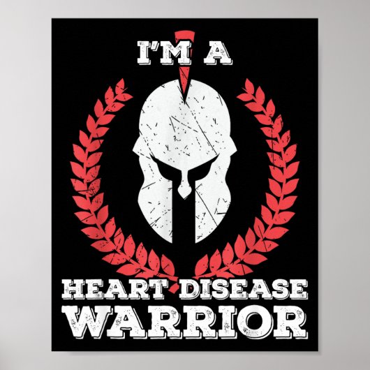 Im A Heart Disease Warrior Survivor Cardiac Health ポスター (正面)