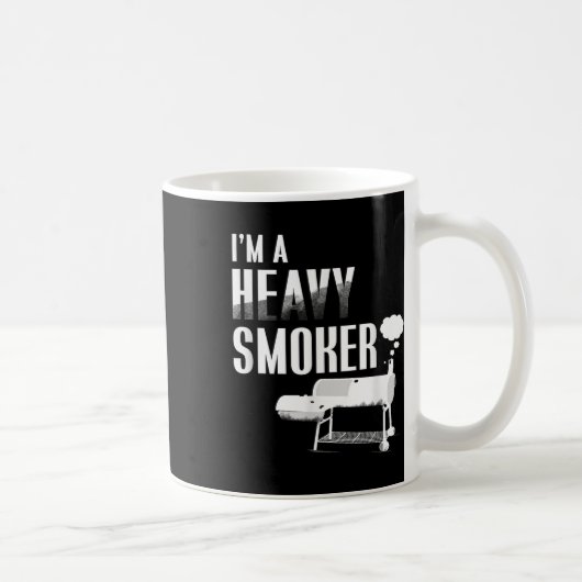 Im A Heavy Smoker Bbq Grilling Meat Pigおもしろいギフト コーヒーマグカップ (右)