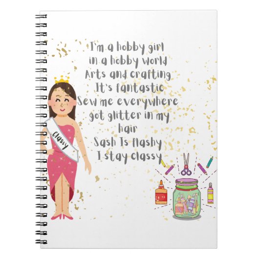 I'm a Hobby Girl in A Hobby World Notebook ノートブック (正面)