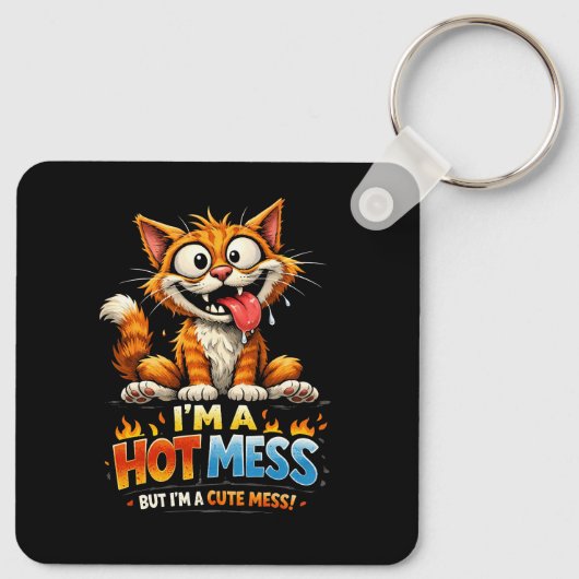 I'm a Hot Mess キーホルダー (裏面)
