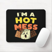 Im A Hot Mess Marshmallow Smores Summer Campfire C マウスパッド (マウス)