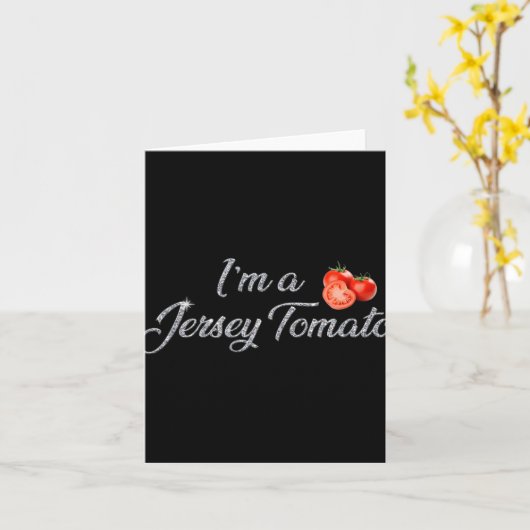 I'm A Jersey Tomato, New Jersey, Garden State, Jer カード (黄色い花)