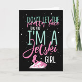 I'm A Jet Ski Girl Funny Saying Racing  カード (正面)