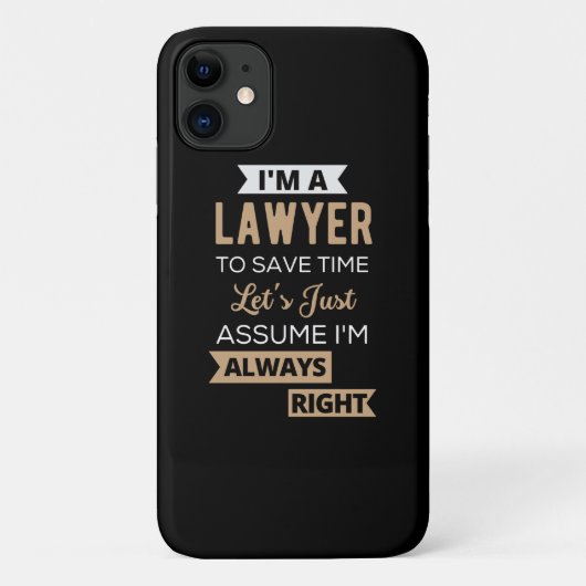 I'm A Lawyer, To Save Time Case-Mate iPhoneケース (裏面)