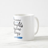 I'm a leader and my thoughts become things コーヒーマグカップ (正面右)
