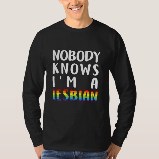 Im A Lesbian Lgbt Qプライドゲイ誇りを持ったA Tシャツ (正面)