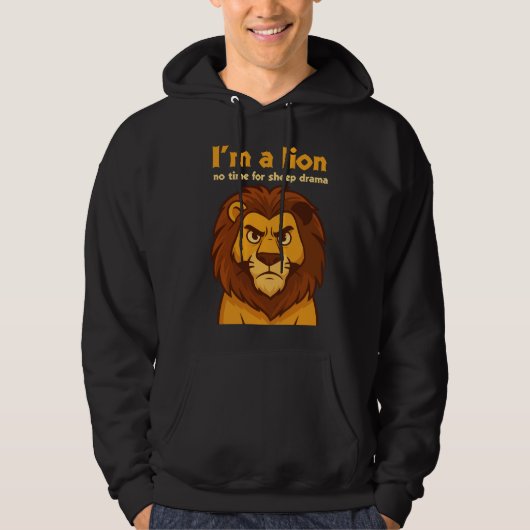 im a lion No Time for Sheep Drama chrismas Hoodie パーカ (正面)