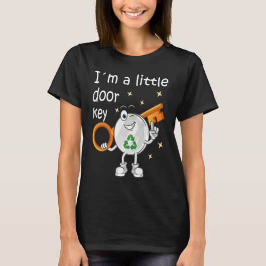 I'm A Little Door Key Recycle Ocean Family Matchin Tシャツ (正面)
