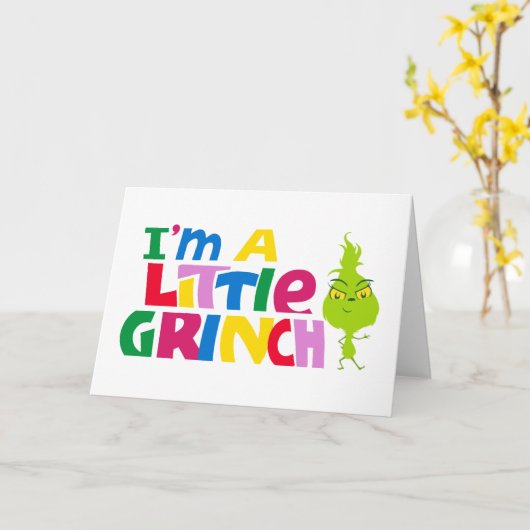 I'm a Little Grinch Colorful Graphic カード (黄色い花)