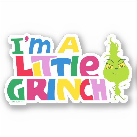 I'm a Little Grinch Colorful Graphic シール (正面)