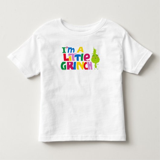 I'm a Little Grinch Colorful Graphic トドラーTシャツ (正面)
