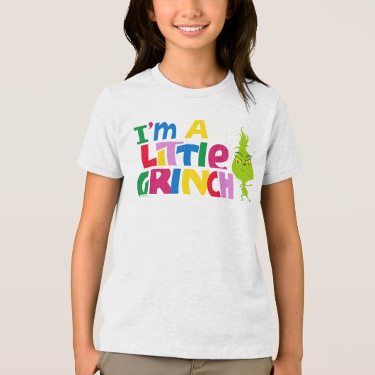 I'm a Little Grinch Colorful Graphic トライブレンドＴシャツ (正面)