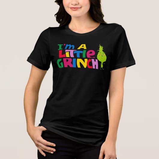 I'm a Little Grinch Colorful Graphic トライブレンドTシャツ (正面)