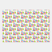 I'm a Little Grinch Colorful Graphic ラッピングペーパーシート (正面3)
