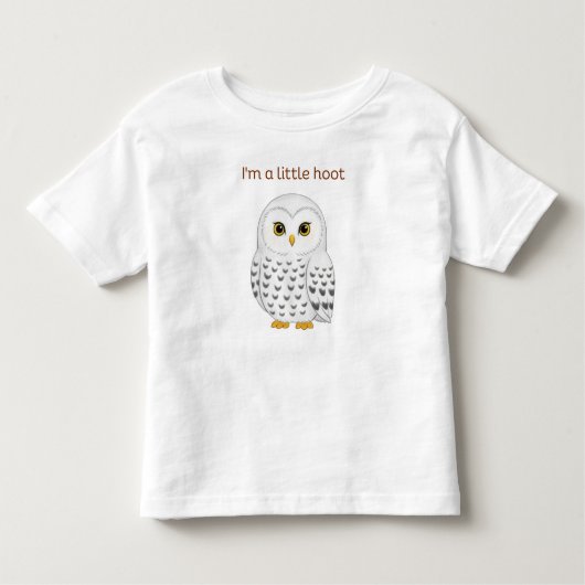 I'm a little hoot! トドラーTシャツ (正面)
