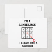 Im A Lumberjackいつもソリューションポストカードを見つける ポストカード (正面/裏面)
