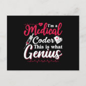 I'm A Medical Coder This Genius Coding Programmer ポストカード (正面)