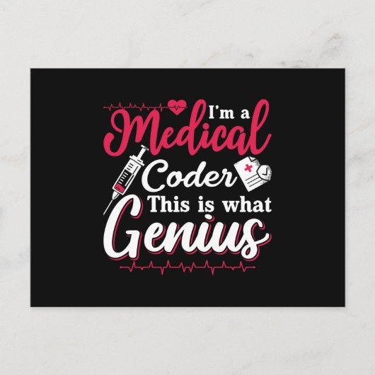 I'm A Medical Coder This Genius Coding Programmer ポストカード (正面)