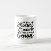 I'm A Medical Coder This Genius Programmer Coding コーヒーマグカップ (中央)