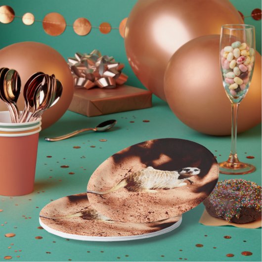 Im A Meerkat You Dig、紙パーティープレート ペーパープレート (複数)