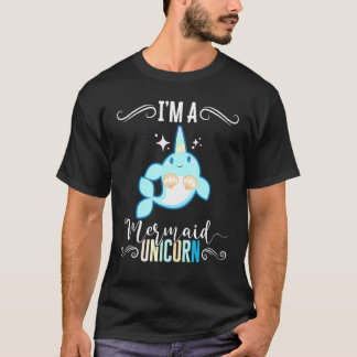 Im A Mermaid Unicorn Narwhale Sea Animals Fish Top Tシャツ
