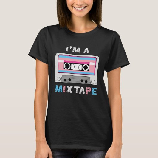 Im A Mixtape Transgender Casette Tape Trans Pride  Tシャツ (正面)