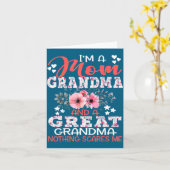 I'm A Mom Grandma A Great Grandma Nothing Es Me Fl カード (黄色い花)