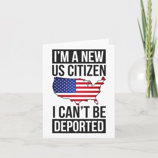 I'm A New Us Citizen Usa Us Citizenship カード (正面)