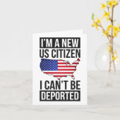 I'm A New Us Citizen Usa Us Citizenship カード (黄色い花)