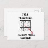 Im A Paralegal私はいつも解決策のはがきを見つける ポストカード (正面/裏面)