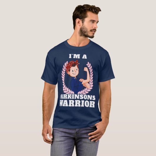 Im a Parkinsons Warrior Parkinsons Tシャツ (正面フル)