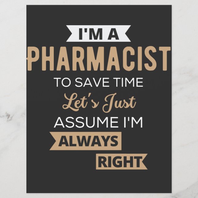 I'm A Pharmacist To Save Time Let's Just Assume (正面)
