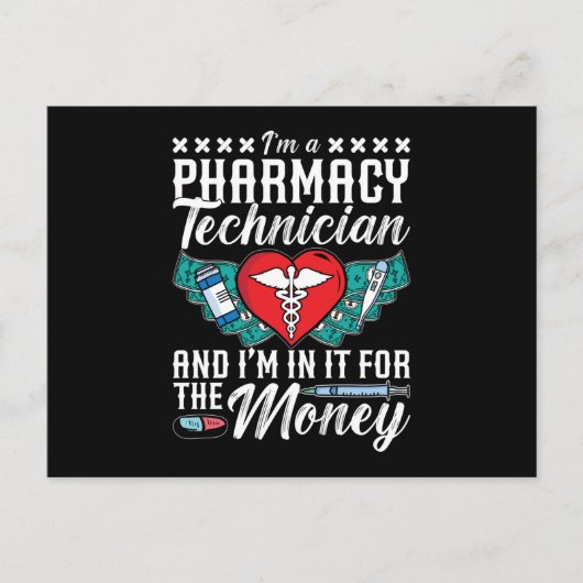 I'm A Pharmacy Technician Medicine Tech Pharmacist ポストカード (正面)