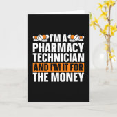 I'm A Pharmacy Technician Tech Medicine Pharmacist カード (黄色い花)