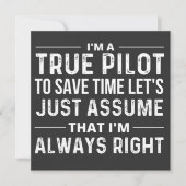 I'm a Pilot - To save time let's just assume that 招待状 (正面)
