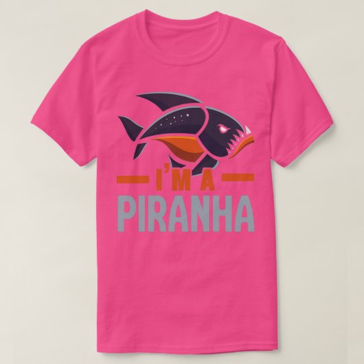 Im A Piranha Collector Aquarist魚飼育魚 Tシャツ (デザイン正面)