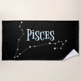 Im A Pisces〔占星術の〕十二宮図.トレンディーPisces〔占星術の〕十二宮図標識ビーチ ビーチタオル