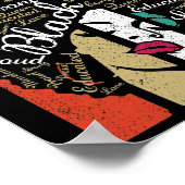 I'm A Pisces Queen Black Women February March Bday ポスター (角)