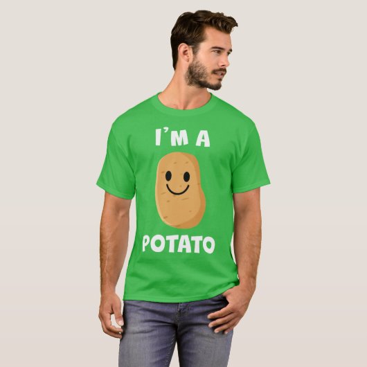 Im a Potato Happy W gift Tシャツ (正面フル)