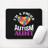 I'm A Proud Autism Aunt Puzzle Heart Autism Awaren マウスパッド (マウス)