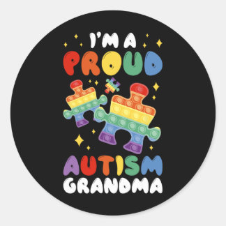 I'm A Proud Autism Grandma  ラウンドシール