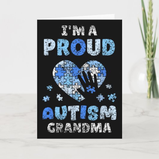 I'm A Proud Autism Grandma Support Autists Autist  カード (正面)