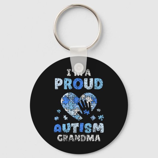 I'm A Proud Autism Grandma Support Autists Autist  キーホルダー (正面)