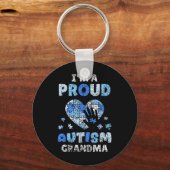 I'm A Proud Autism Grandma Support Autists Autist  キーホルダー (正面)